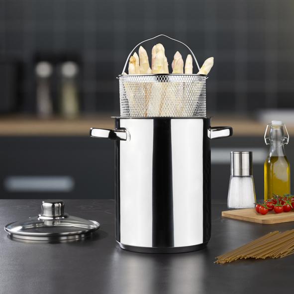 Nudel- und Spargeltopf aus Edelstahl