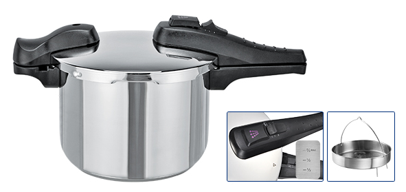 Schnellkochtopf 6 Ltr m. Induktionsboden