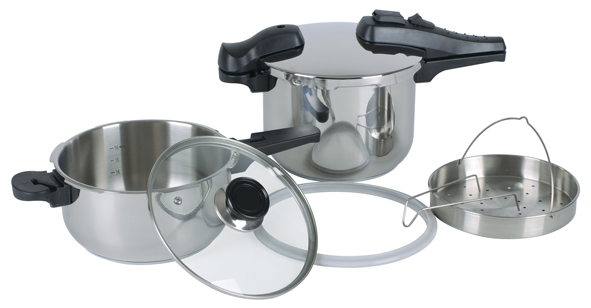 Schnellkochtopf-Set 7tlg.mit Induktionsboden