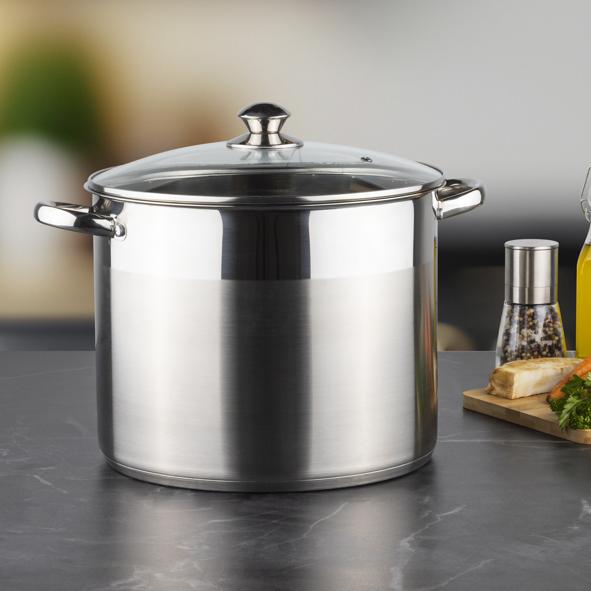 Universaltopf mit Glasdeckel 14ltr