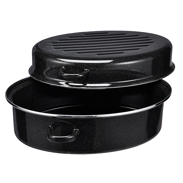 Gänsebräter 38cm mit Deckel,