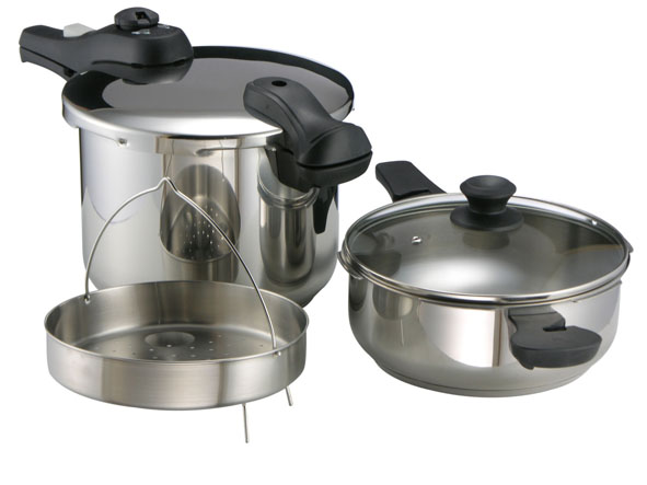 Schnellkochtopf-Set,7tlg.mit Induktions-