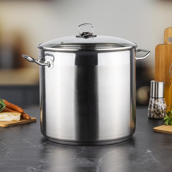 Universaltopf mit Glasdeckel 20L