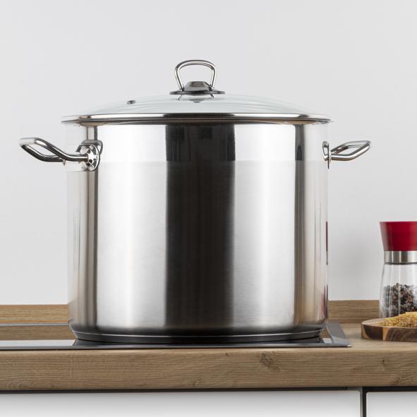 Universaltopf mit Glasdeckel 17ltr