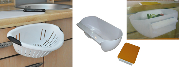 Küchensieb-Set und Abfallkörbchen-Set