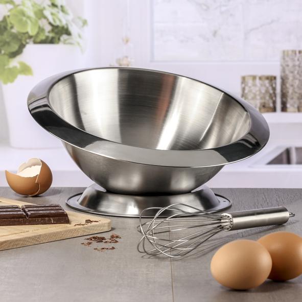 Schlagkessel mit Standring und Schneebesen