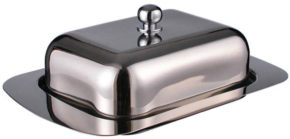 Butterdose aus Edelstahl 18/8 -