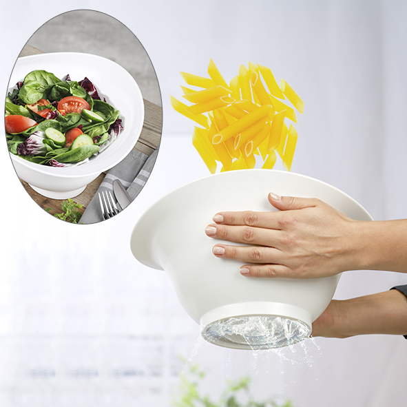 Schüssel mit Abtropffunktion (verschließbar)