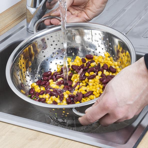 Edelstahl-Küchensieb (Salatseiher)