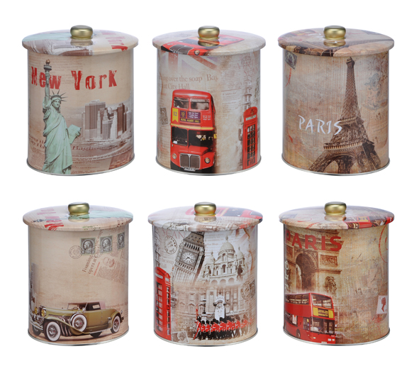 Gebäckdose mit Knauf - Citydekore