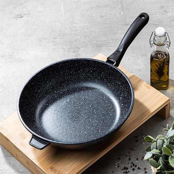 Aluguss-Pfanne / Schmorpfanne 28 cm