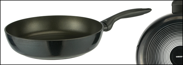 Alu-/Emaille Pfanne / Schmorpfanne 28 cm