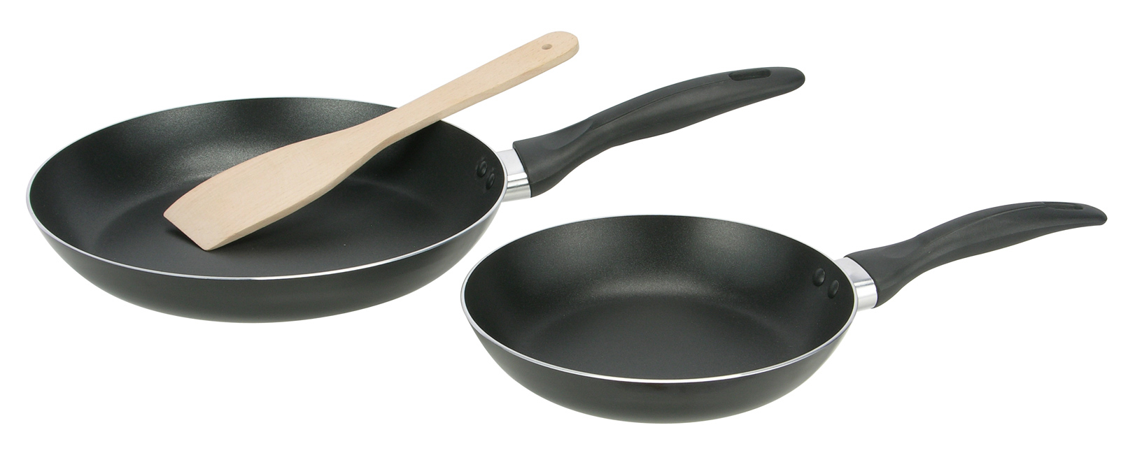 Pfannen-Set mit Holz-Pfannenwender