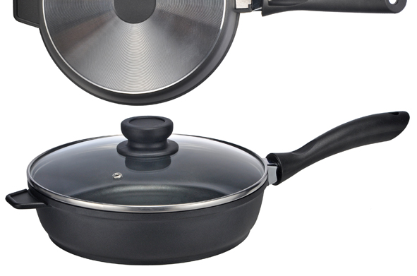 Aluguss-Pfanne / Schmorpfanne 24 cm