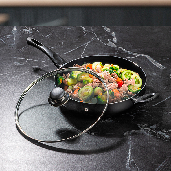 Aluminium-Pfanne / Schmorpfanne 28 cm