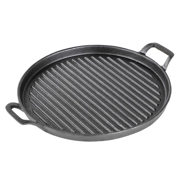 Gusseisen Grillplatten, rund