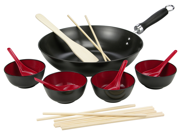 Wok-Set, antihaftbeschichtet,