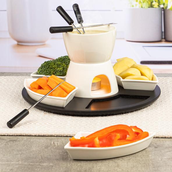 Fondue-Set aus Keramik