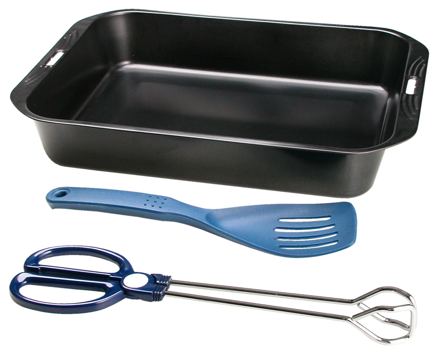 Brat- und Backset 3tlg. antihaftbe-