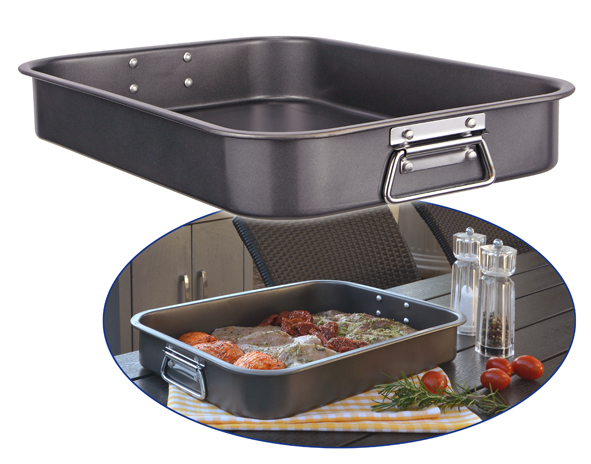 Brat- und Backform mit Fallgriffen