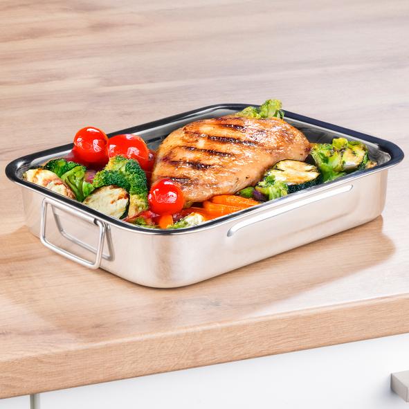 Grill- Auflaufform mit Grillrost