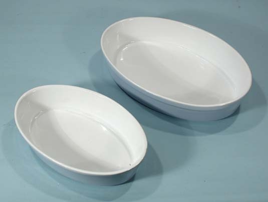 Auflaufformen 2-er Set oval