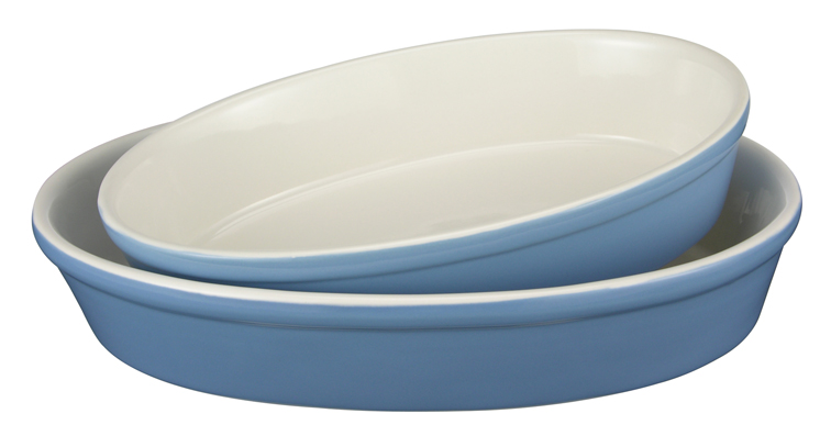 Auflaufformen-Set oval 2-tlg.