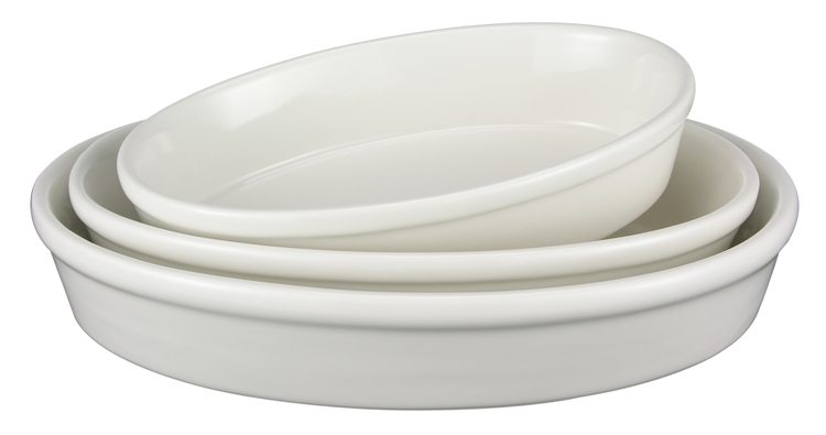 Auflaufformen-Set oval 3-tlg.