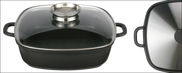 Viereck-Servierpfanne