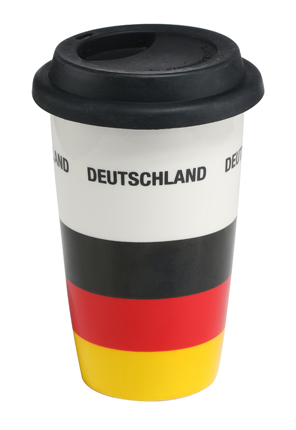 Autobecher / Kaffeebecher im Deutschland-Design