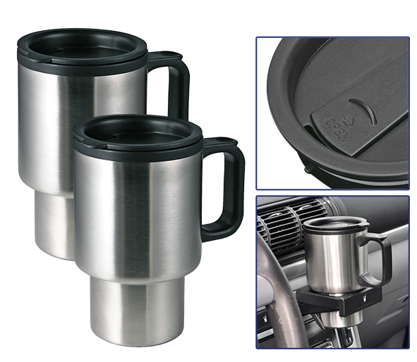 Autobecher mit Henkel, 450ml, 2 tlg. Set