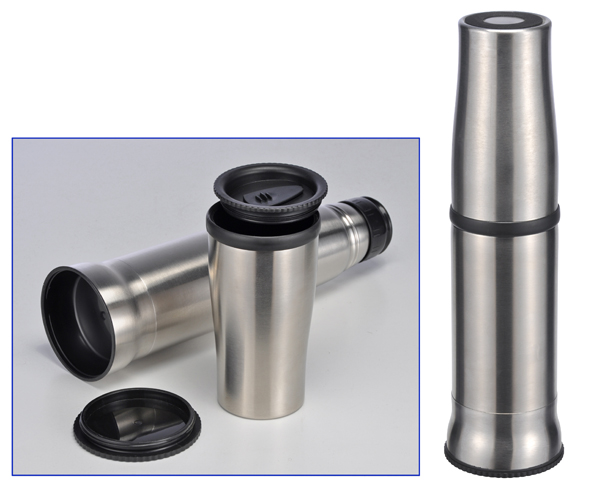 Isolierflasche 0,75 Ltr. aus Edelstahl