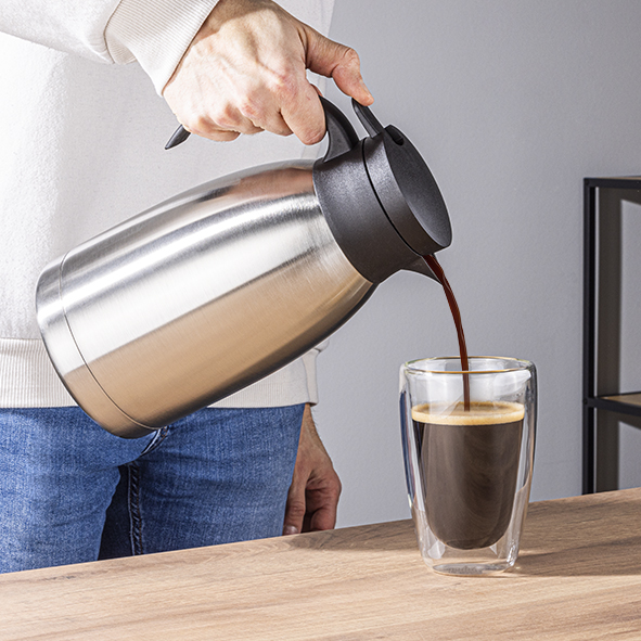 Isolierkanne 2 Liter aus Edelstahl