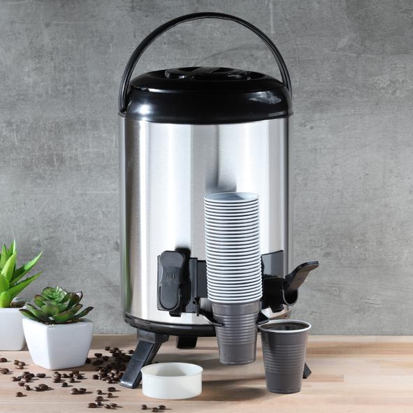 Warmhalte-Airpot mit 2 "Zapfhähnen"