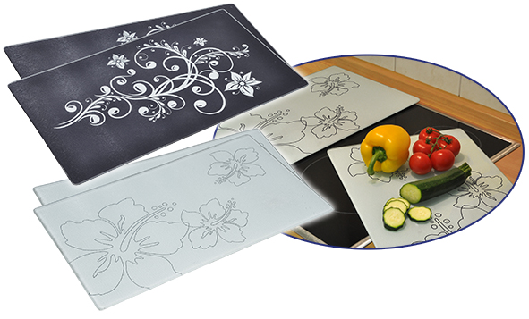 Schneidebrett/Abdeckplatte-Set 2tlg.