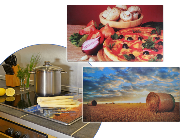 Schneidebrett/ Abdeckplatten-Set 2-tlg.