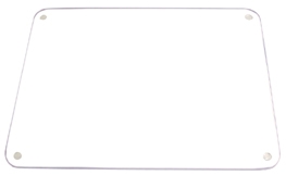 Glasschneidebrett aus klarem Glas