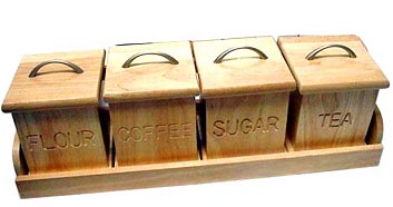 Kästchenregal aus Holz, mit 4 hermetisch