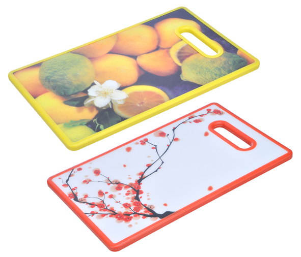 Schneidebrett aus Kunststoff mit Motiv