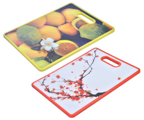 Schneidebrett aus Kunststoff mit Motiv