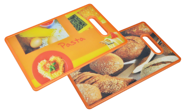 Schneidebrett aus Kunststoff mit Motiv