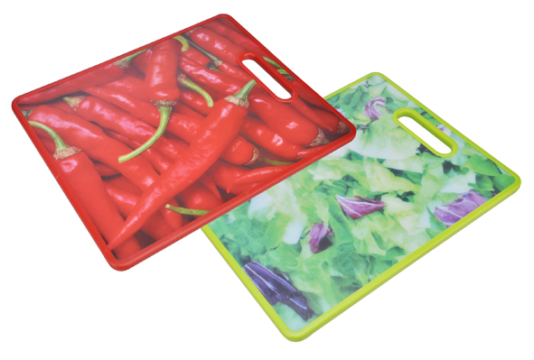 Schneidebrett aus Kunststoff mit Motiv