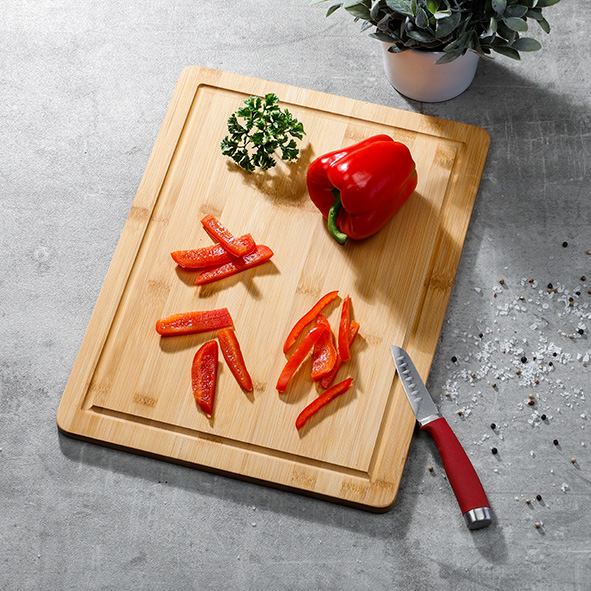 Schneidebrett aus Bambus, geölt