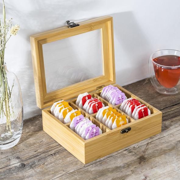 Teebox aus Bambus, FSC®