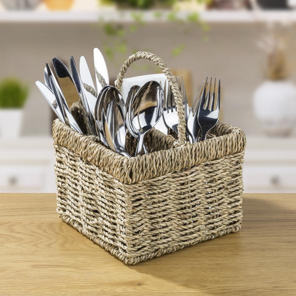 Besteckkorb, Seegras