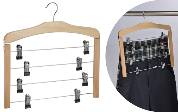 Mehrfach-Kleiderbügel aus Lotus Holz