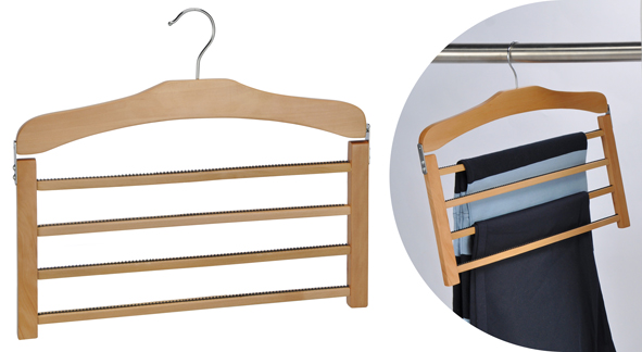Mehrfach-Kleiderbügel aus Lotus Holz