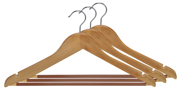 Kleiderbügel aus Holz 3er-Set
