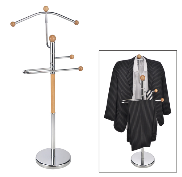 Herrendiener aus Metall und Holz,