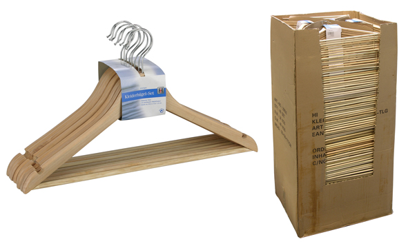 Kleiderbügel-Set 8-tlg. aus Holz
